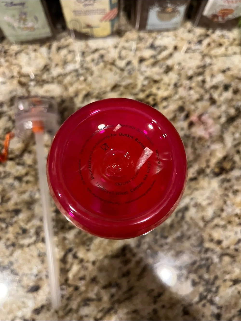 Dunkin’ Donuts 40 oz Hydration Ombré Orange Bottle 2024
